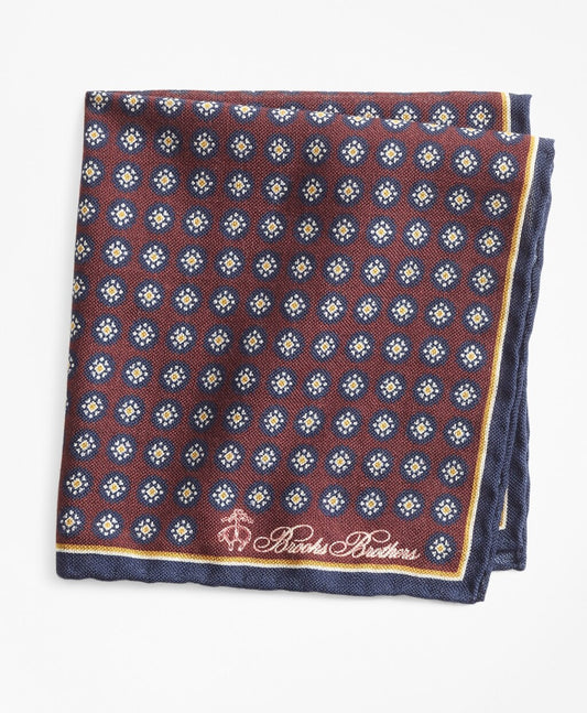 Brooks Brothers Men Medallion Pocket Square