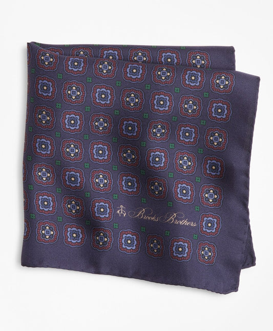 Brooks Brothers Men Multi-Square Medallion Pocket Square