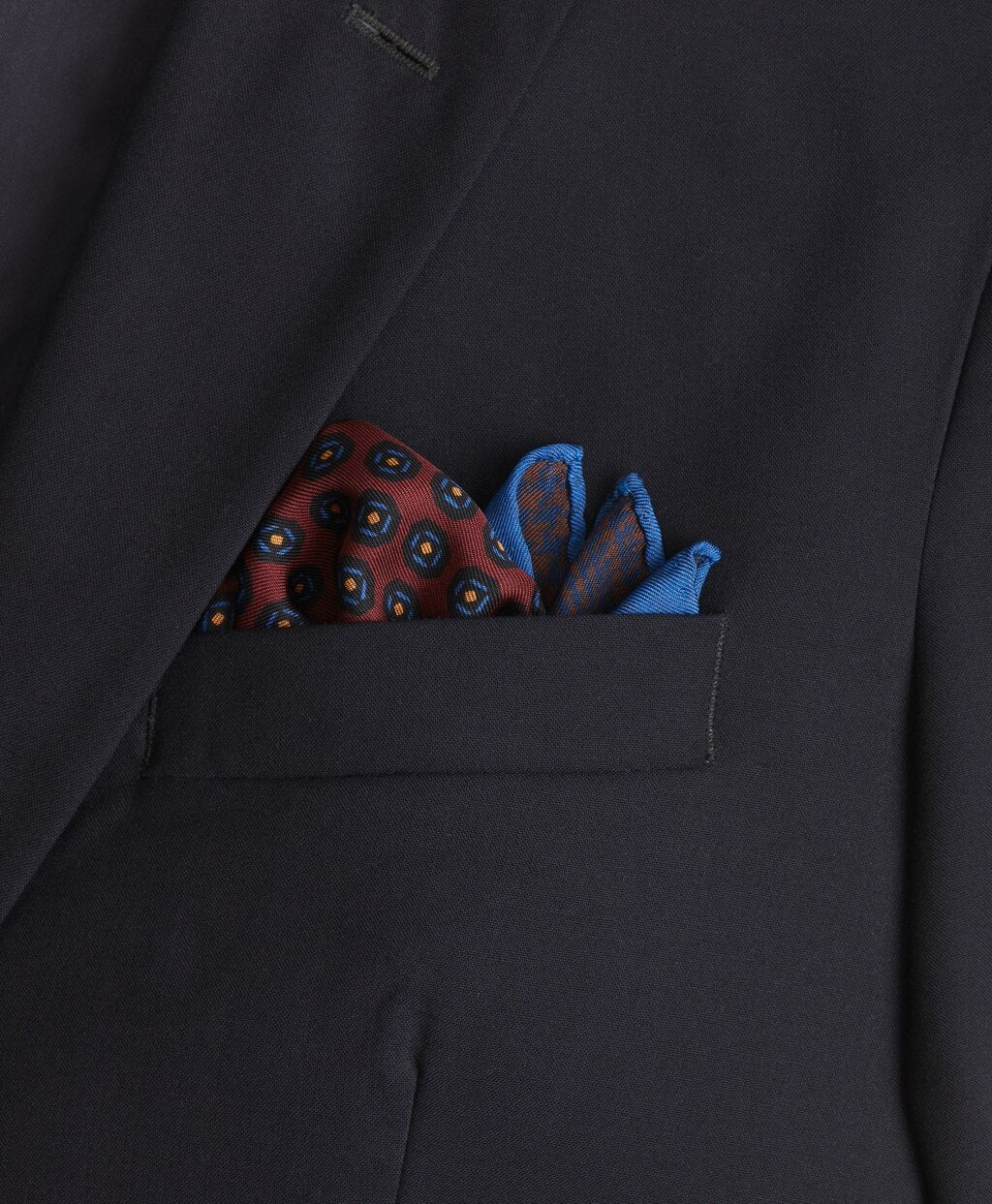 Brooks Brothers Men Foulard Plaid Pocket Square