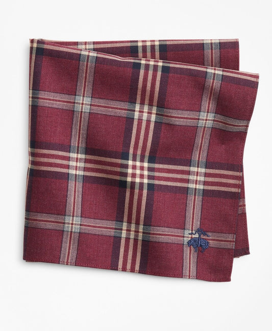 Brooks Brothers Men Signature Tartan Pocket Square