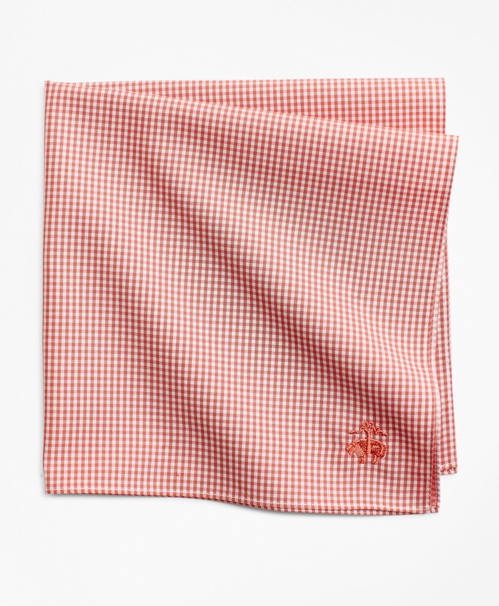 Brooks Brothers Men Gingham Pocket Square