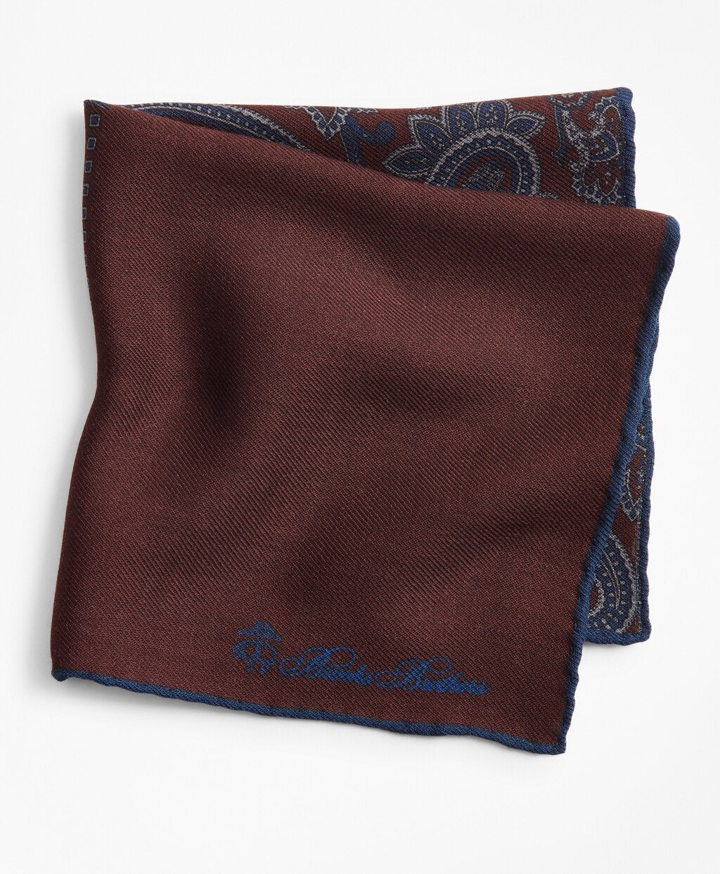 Brooks Brothers Men Patchwork Flannel Pocket Square