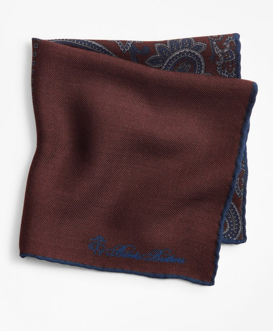 Brooks Brothers Men Patchwork Flannel Pocket Square