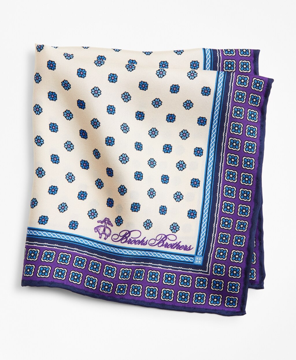 Brooks Brothers Men Classic Neat Pocket Square