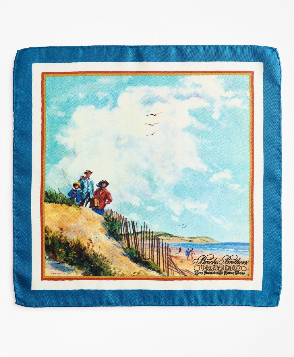 Brooks Brothers Men Limited Edition Archival Collection Spring 1981 Silk Pocket Square