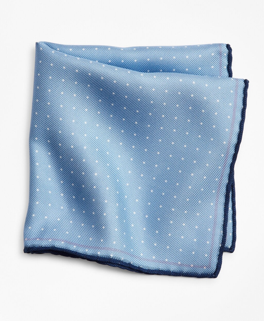 Brooks Brothers Men Seagull and Dot Pocket Square
