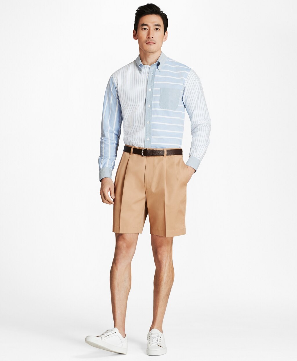 Brooks Brothers Men Pleat Front Stretch Advantage Chino Shorts