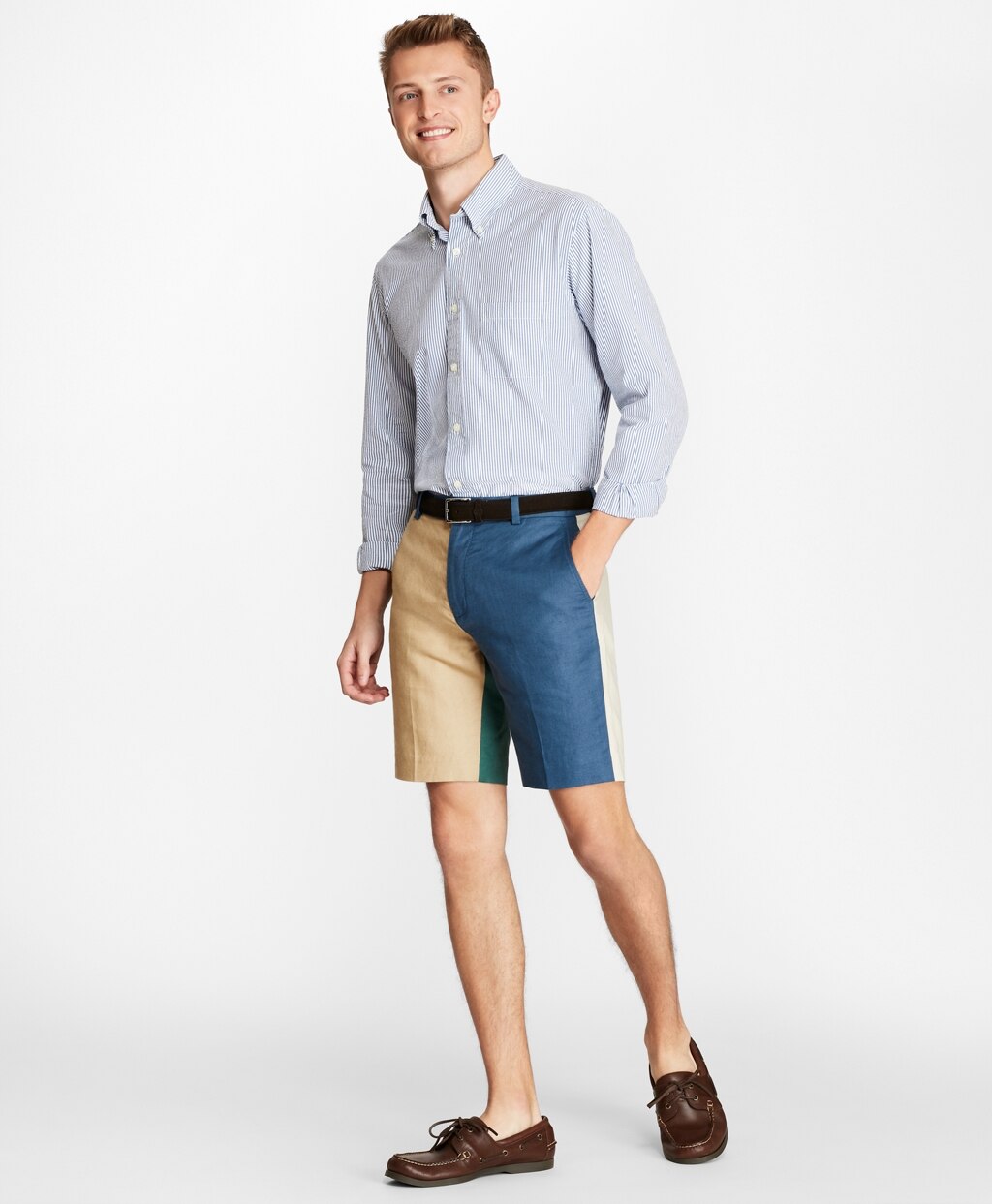 Brooks Brothers Men Linen and Cotton Fun Shorts