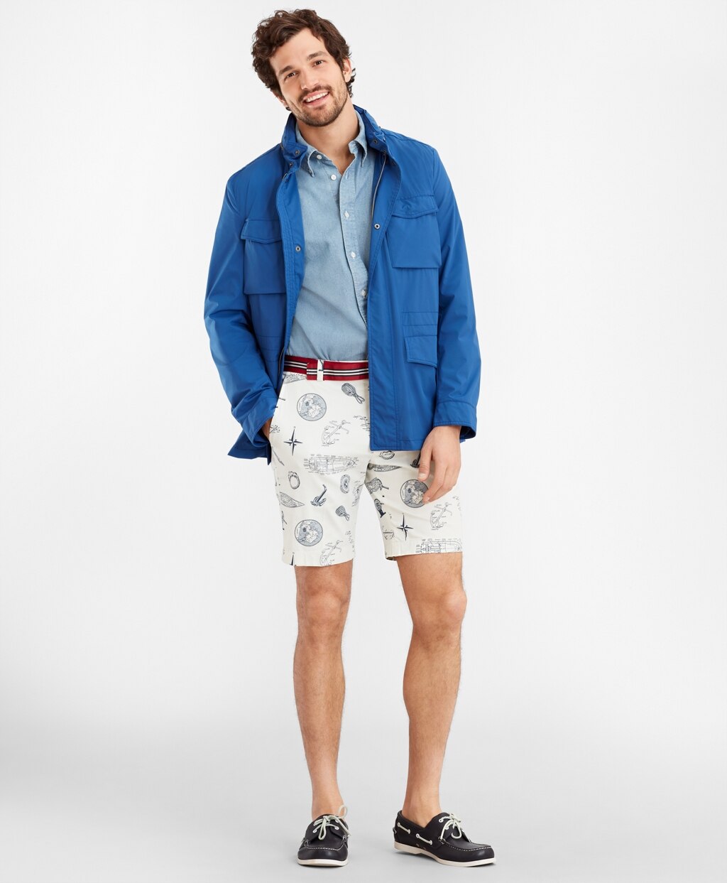 Brooks Brothers Men Nautical Print Shorts