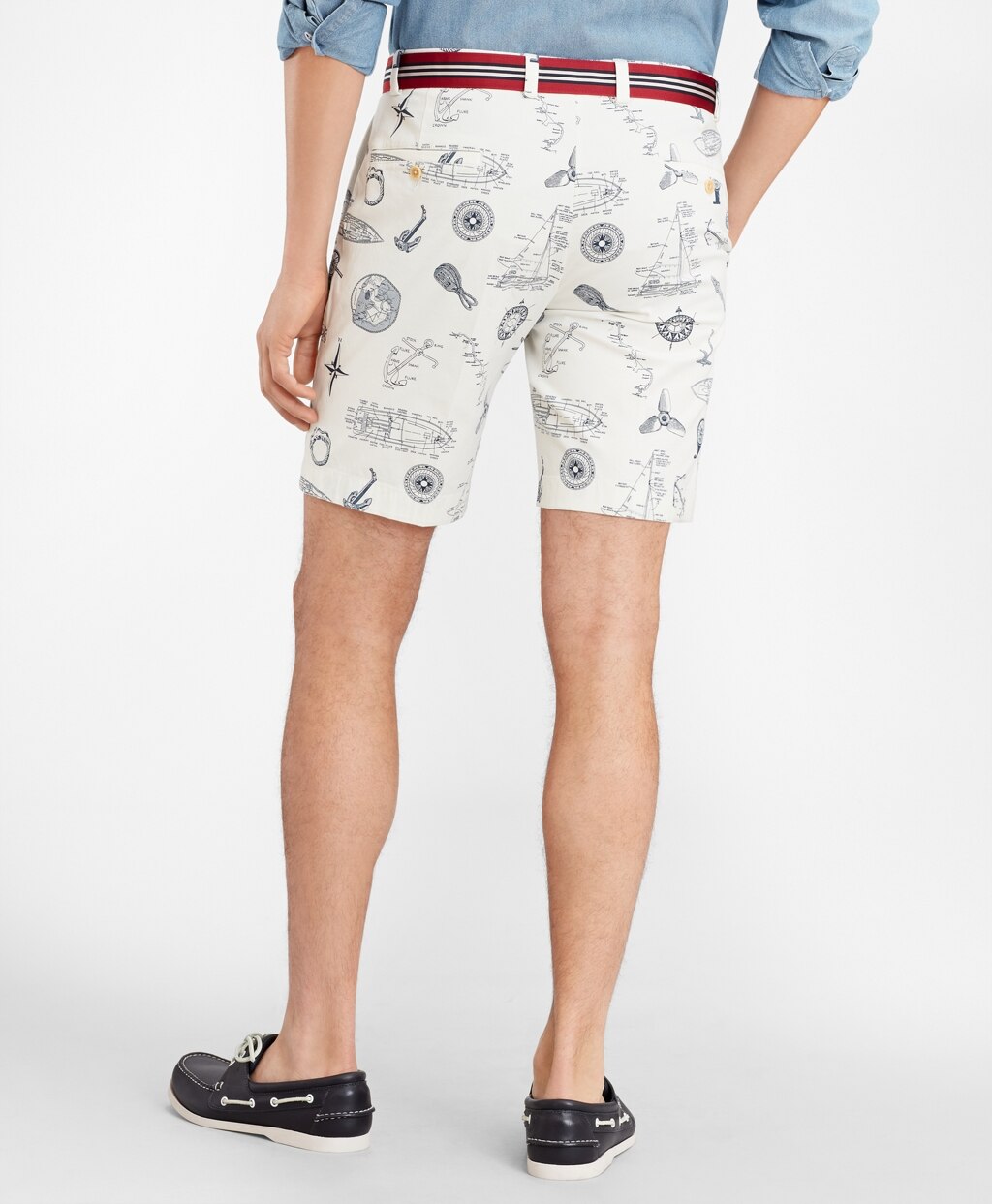 Brooks Brothers Men Nautical Print Shorts