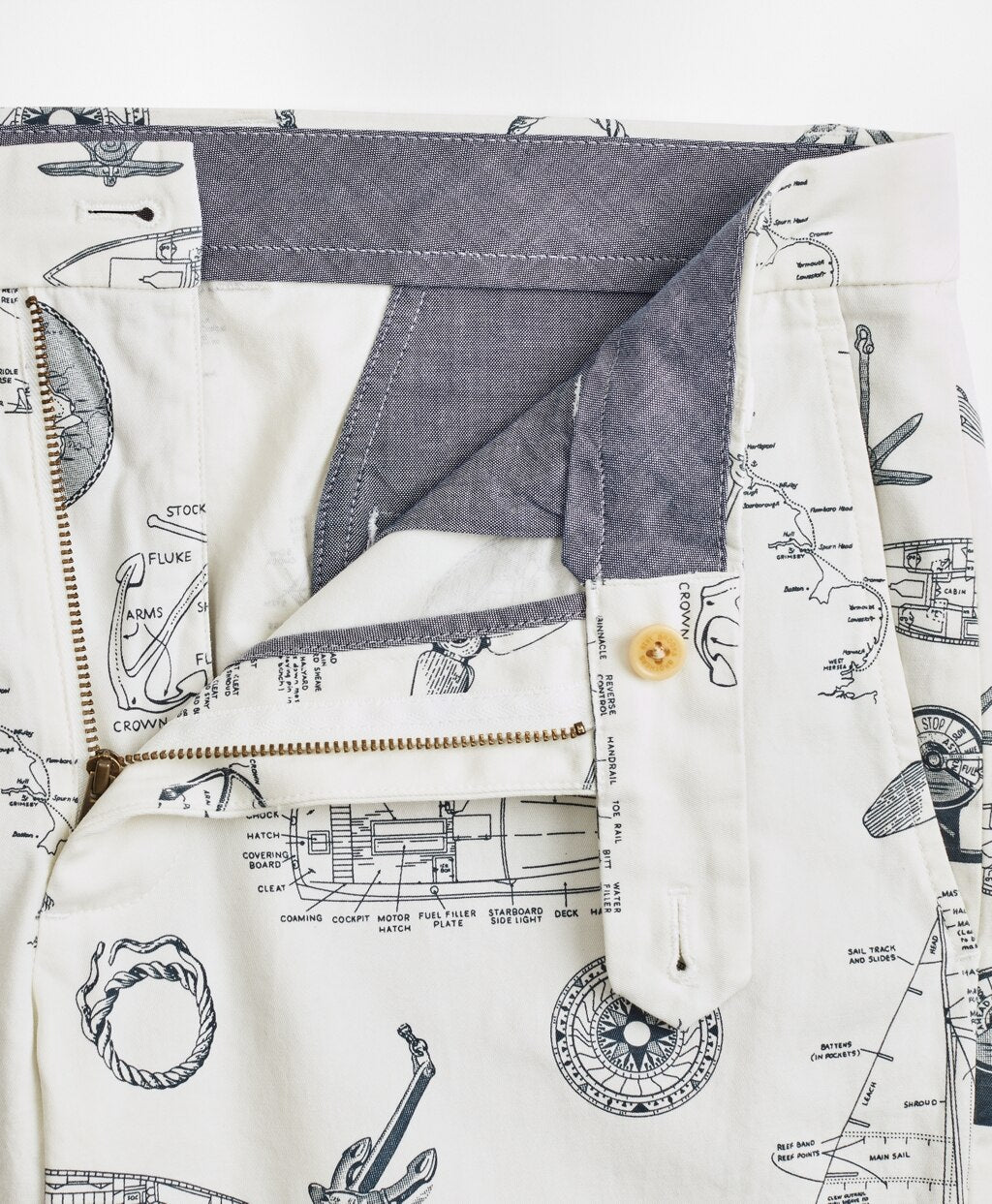 Brooks Brothers Men Nautical Print Shorts