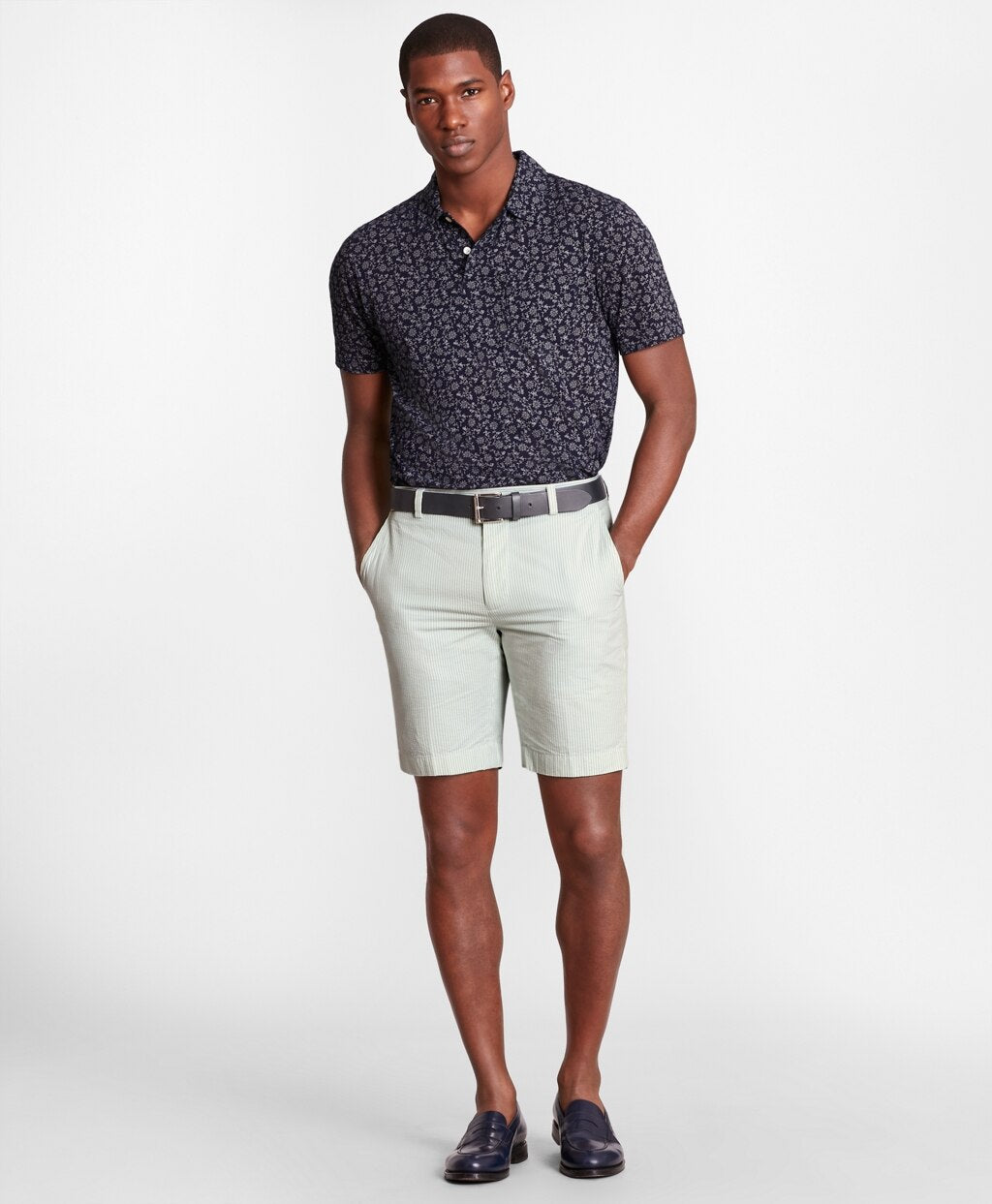 Brooks Brothers Men Stripe Seersucker Shorts