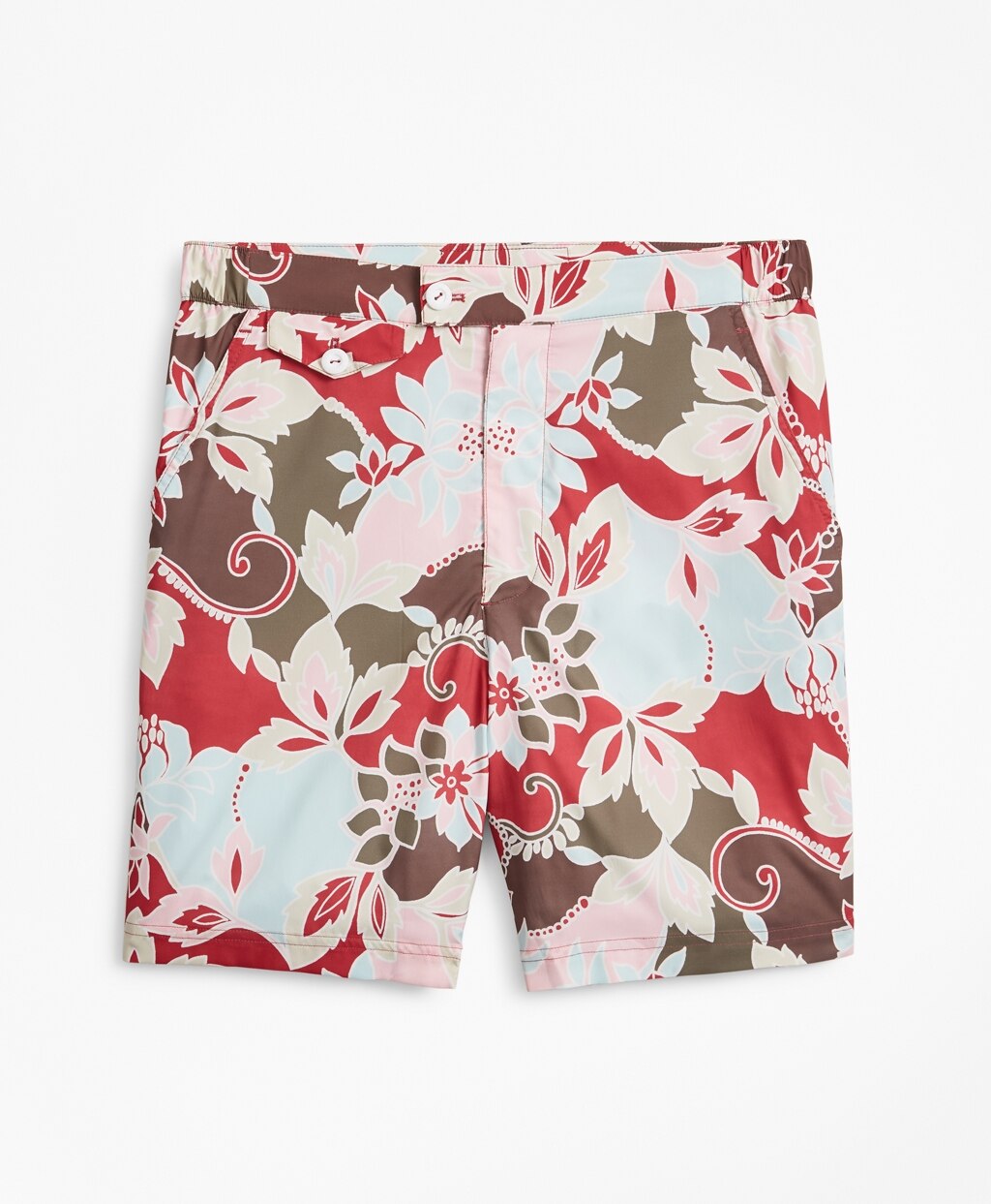 Brooks Brothers Men Newport 7" Floral Swim Trunks