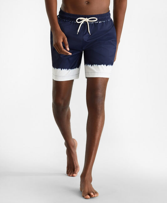 Brooks Brothers Men Montauk 6" Tie-Dye Print Swim Trunks