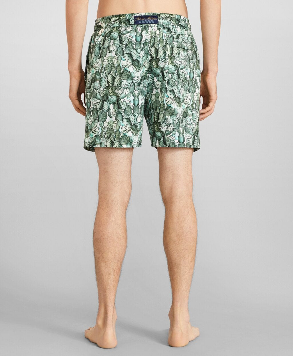 Brooks Brothers Men Montauk 6" Cactus Print Swim Trunks