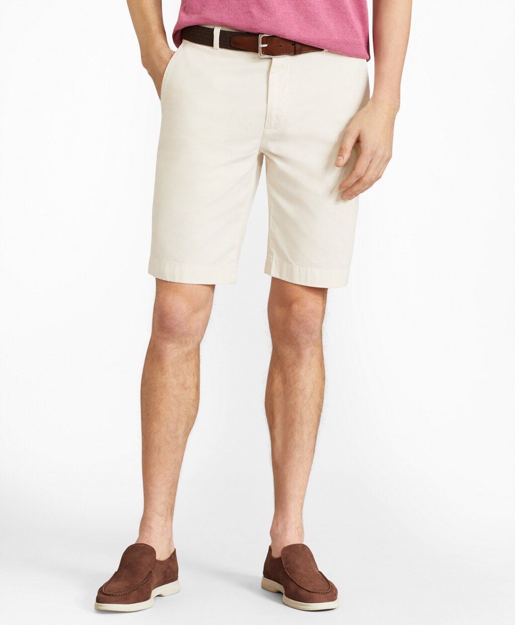 Brooks Brothers Men Garment-Dyed 10" Shorts