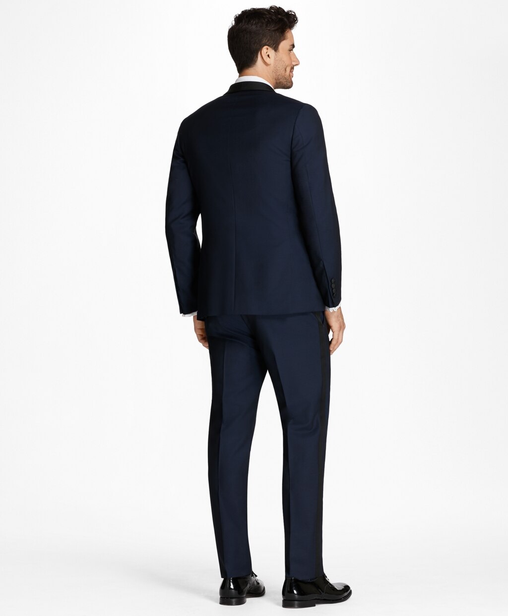 Brooks Brothers Men Milano Fit Shawl Collar Navy Tuxedo