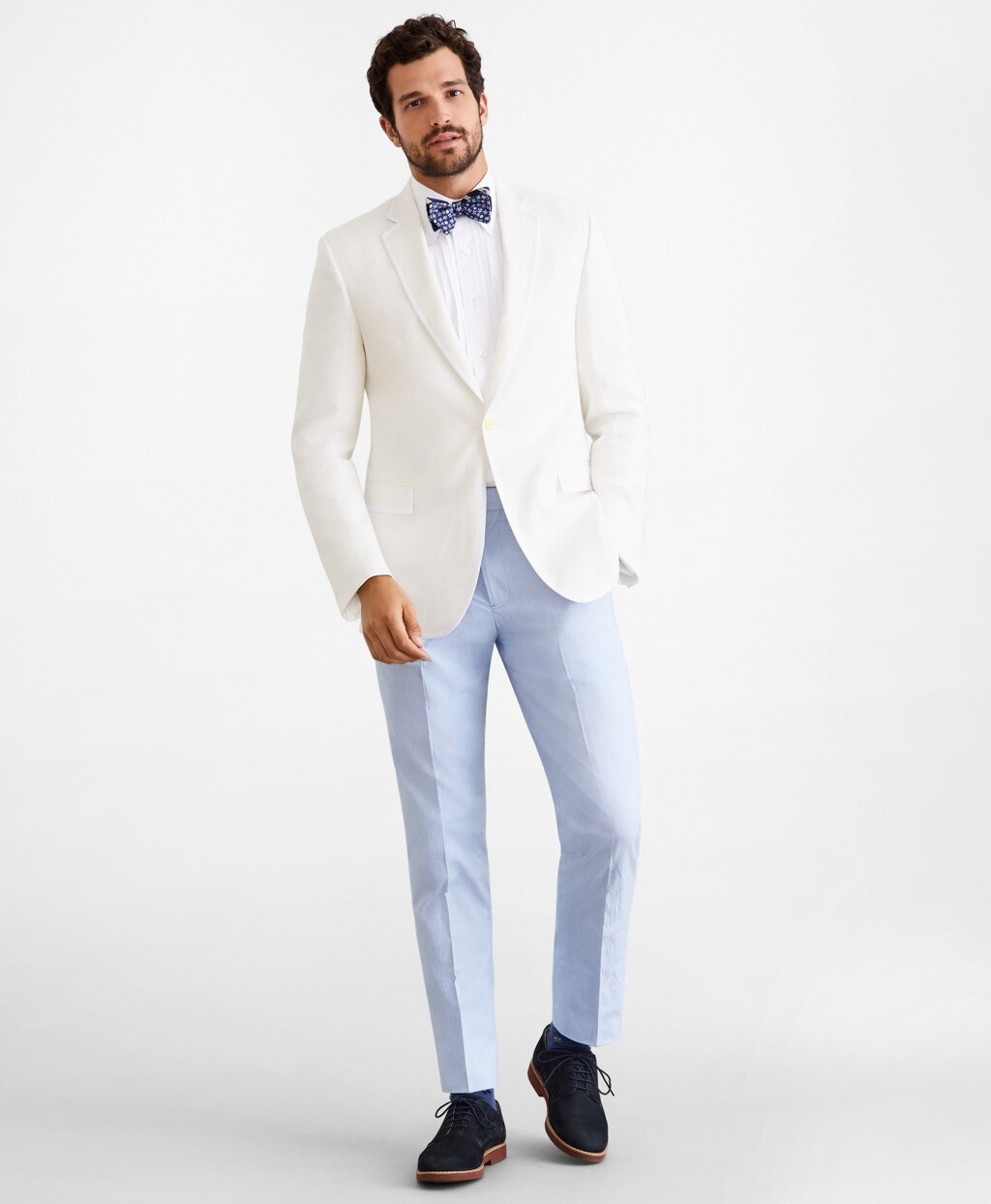 Brooks Brothers Men Regent Fit Linen Tuxedo Jacket