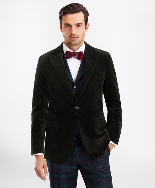 Brooks Brothers Men Regent Fit Velvet Tuxedo Jacket