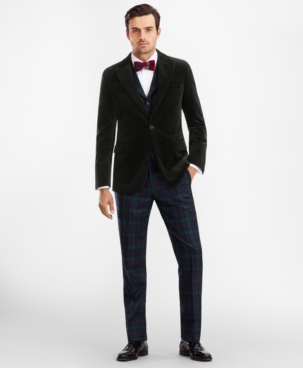 Brooks Brothers Men Regent Fit Velvet Tuxedo Jacket