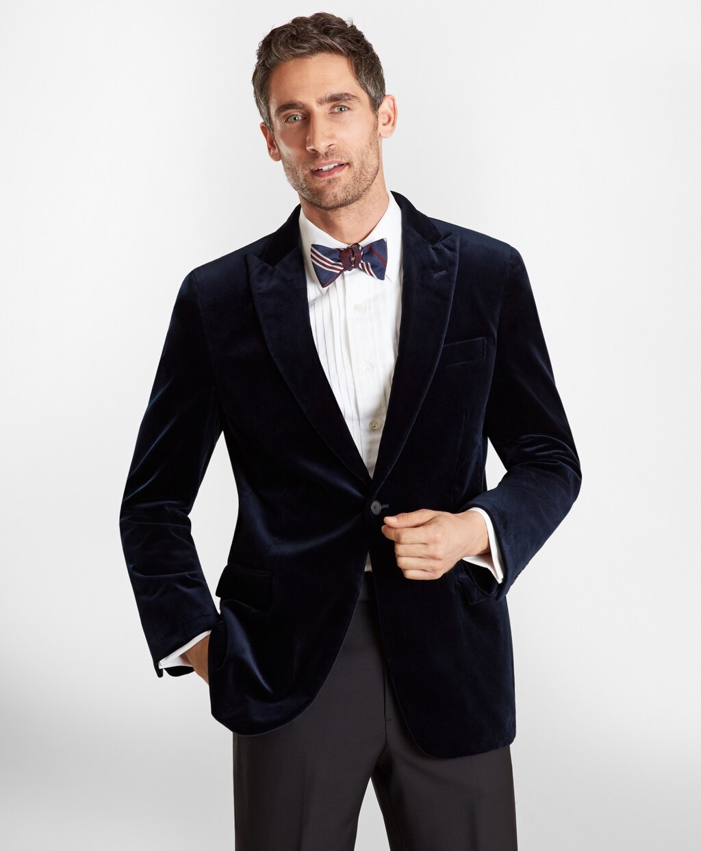 Brooks Brothers Men Madison Fit Velvet Tuxedo Jacket