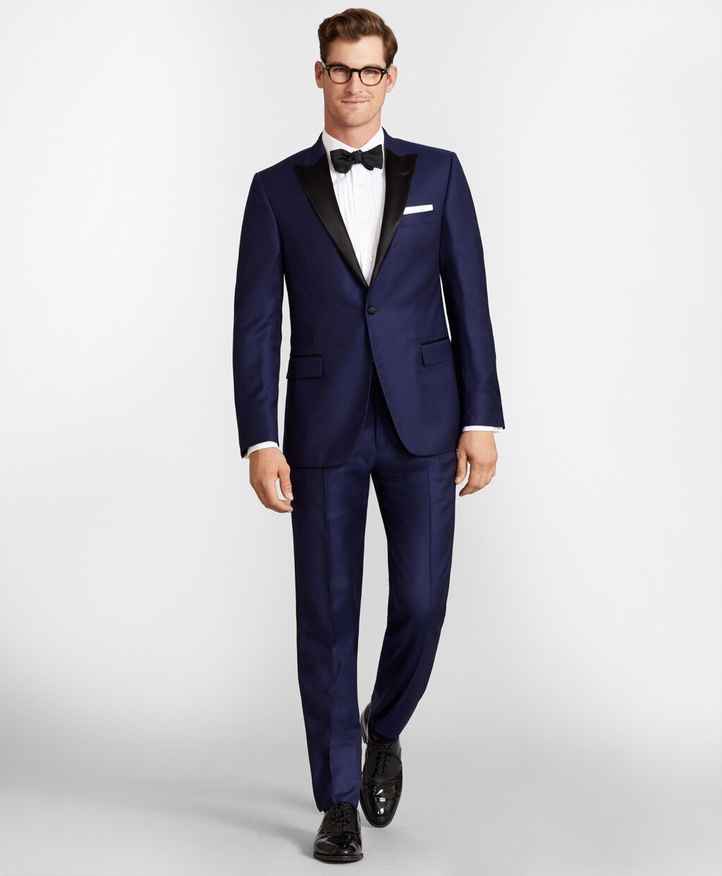 Brooks Brothers Men Regent Fit One-Button Navy 1818 Tuxedo