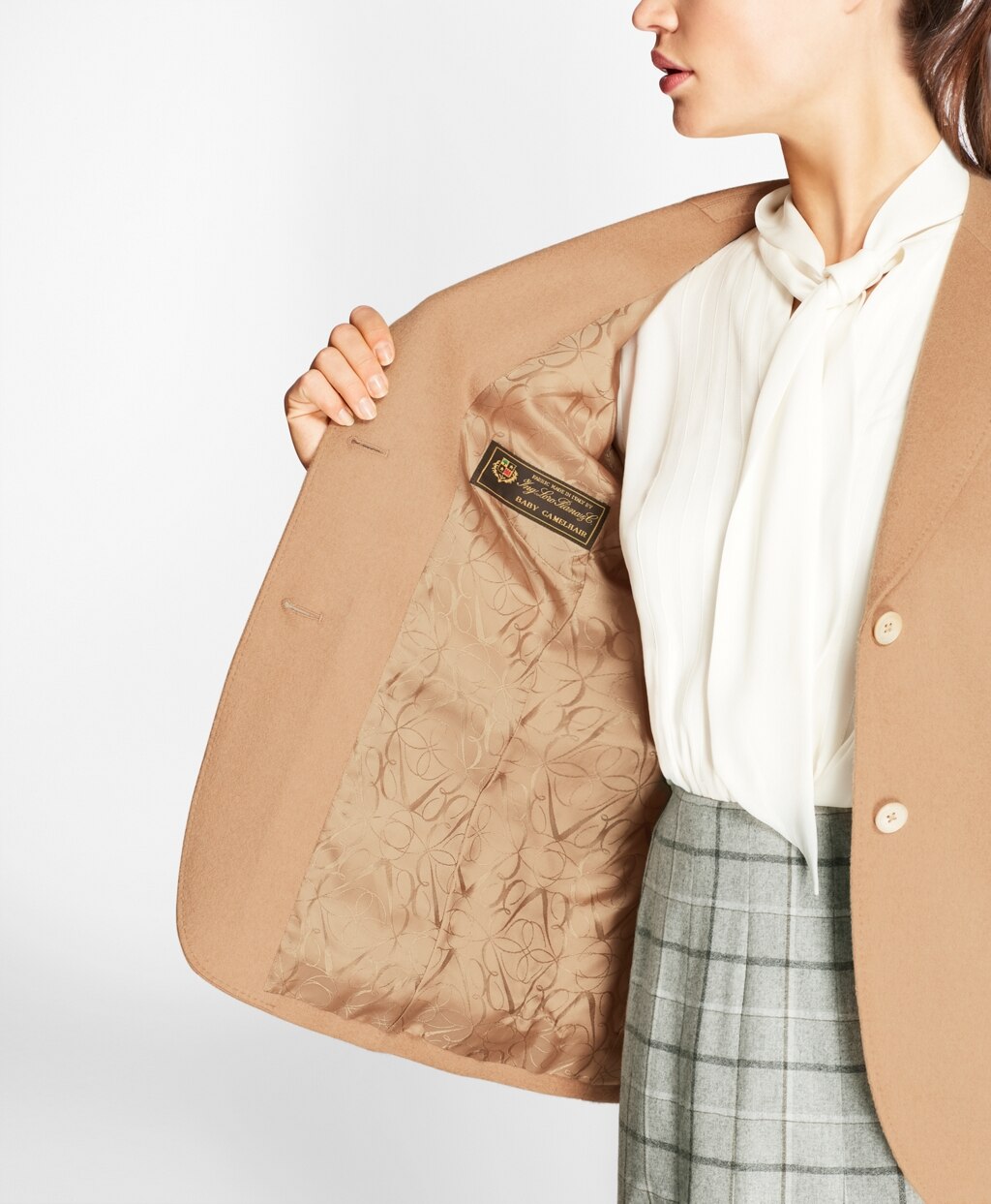 Brooks Brothers Women Petite Camel Hair Jacket