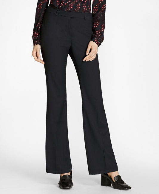 Brooks Brothers Women Petite Wool Wide-Leg Pants