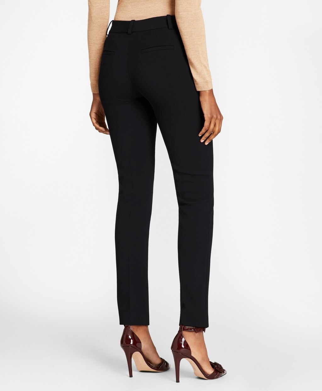 Brooks Brothers Women Petite Stretch Wool Cavalry Twill Pants