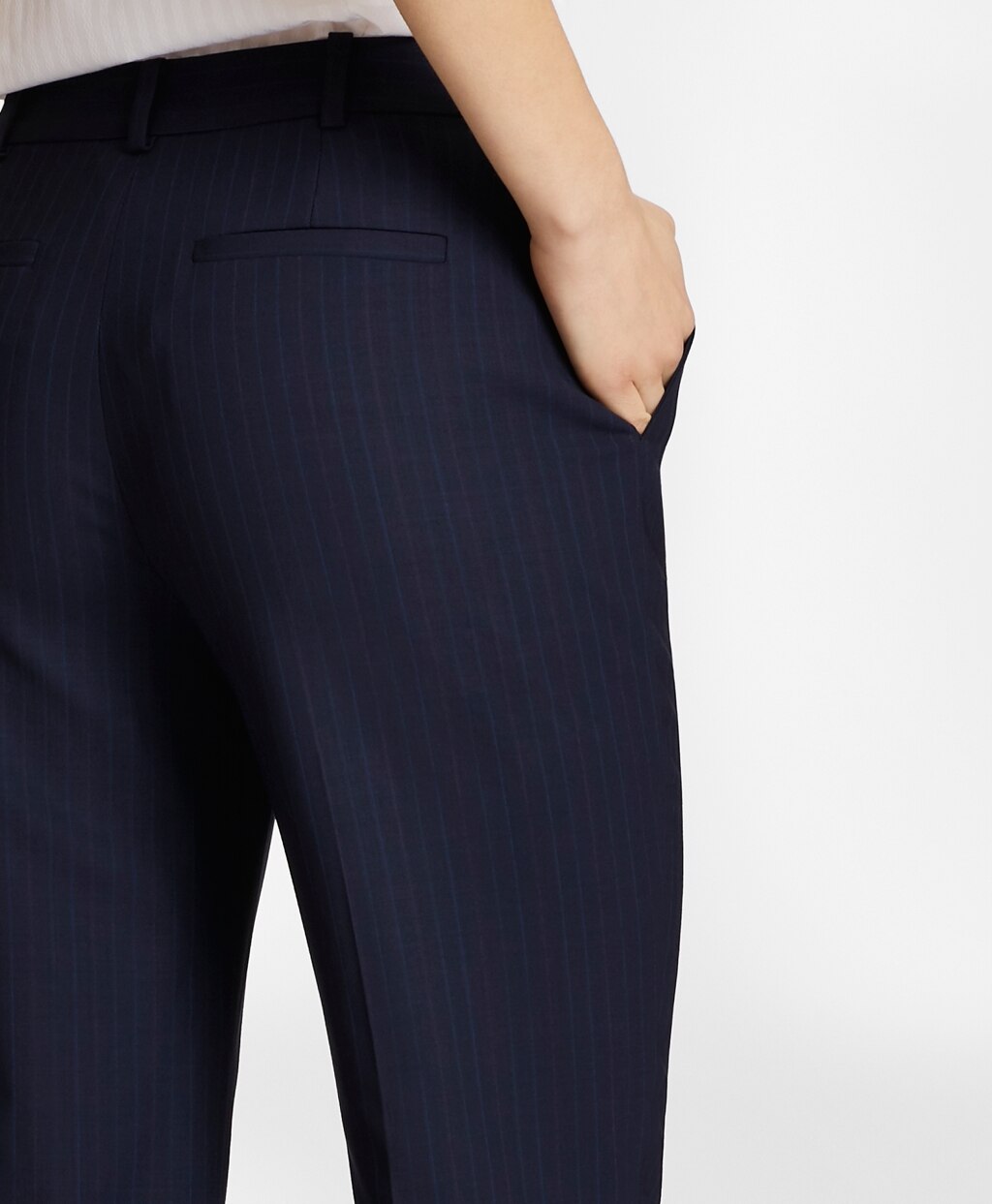 Brooks Brothers Women Petite Pinstripe BrooksCool® Merino Wool Pants