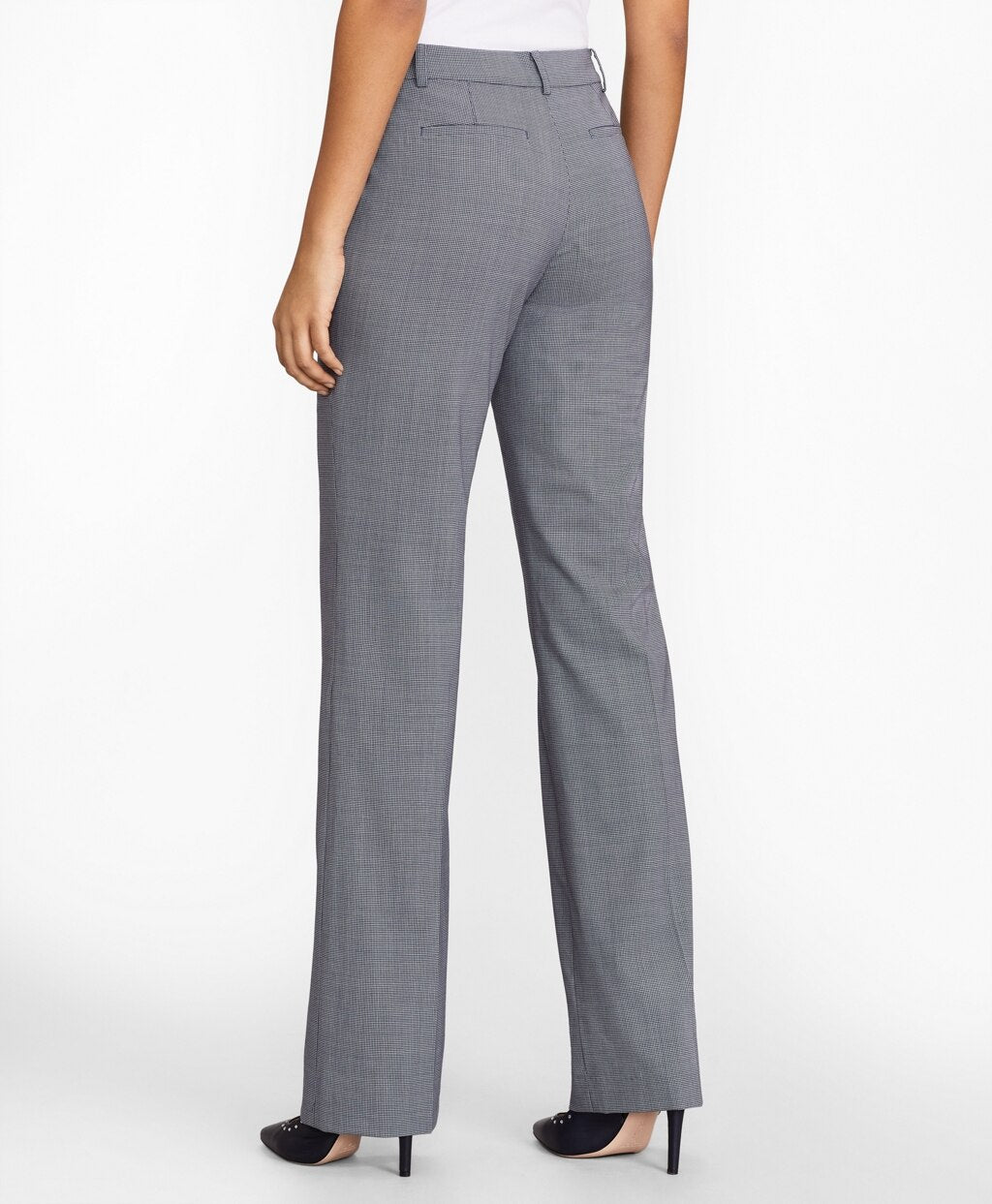 Brooks Brothers Women Petite Houndstooth BrooksCool® Merino Wool Pants