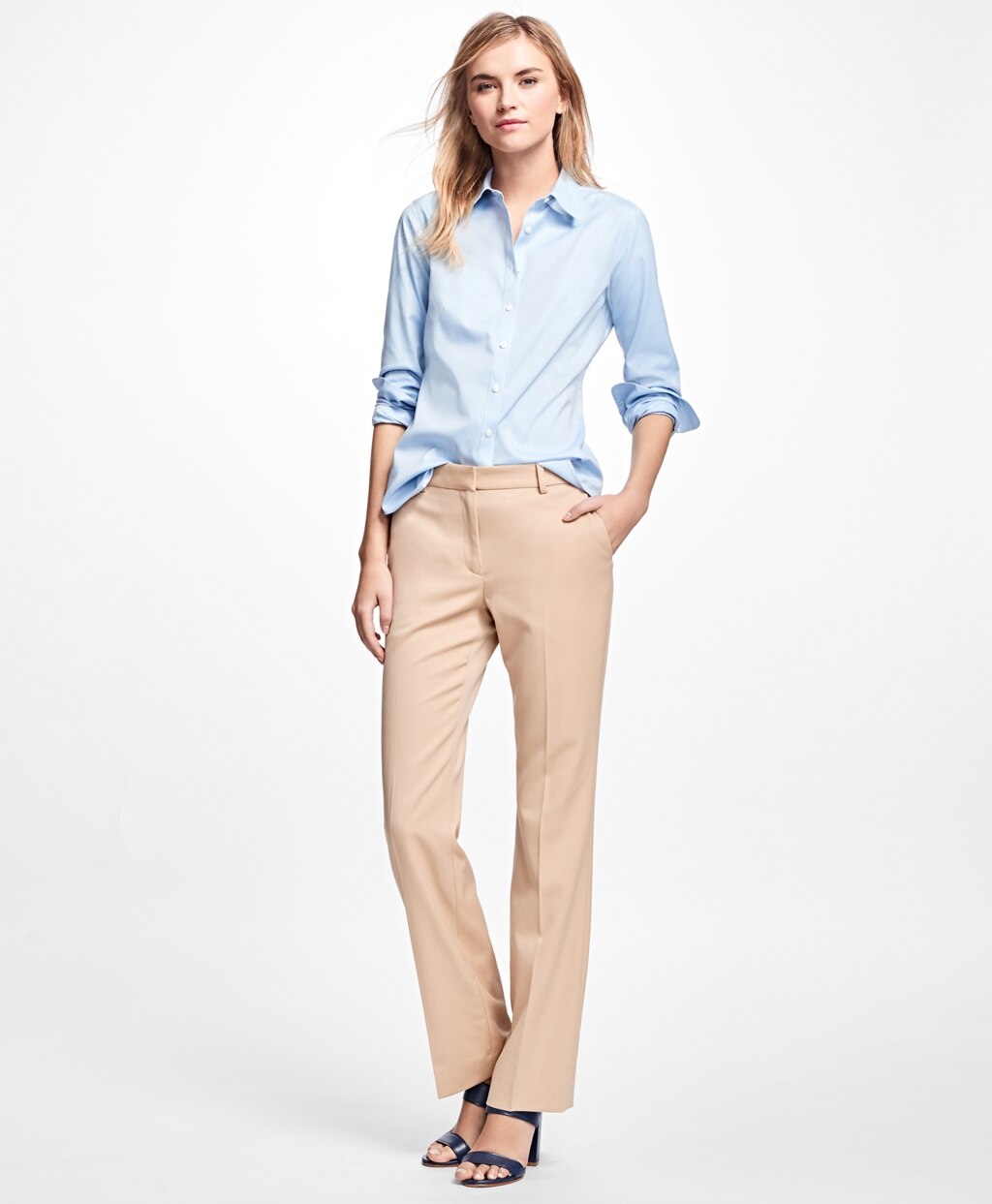 Brooks Brothers Women Petite Non-Iron Fitted Dress Shirt