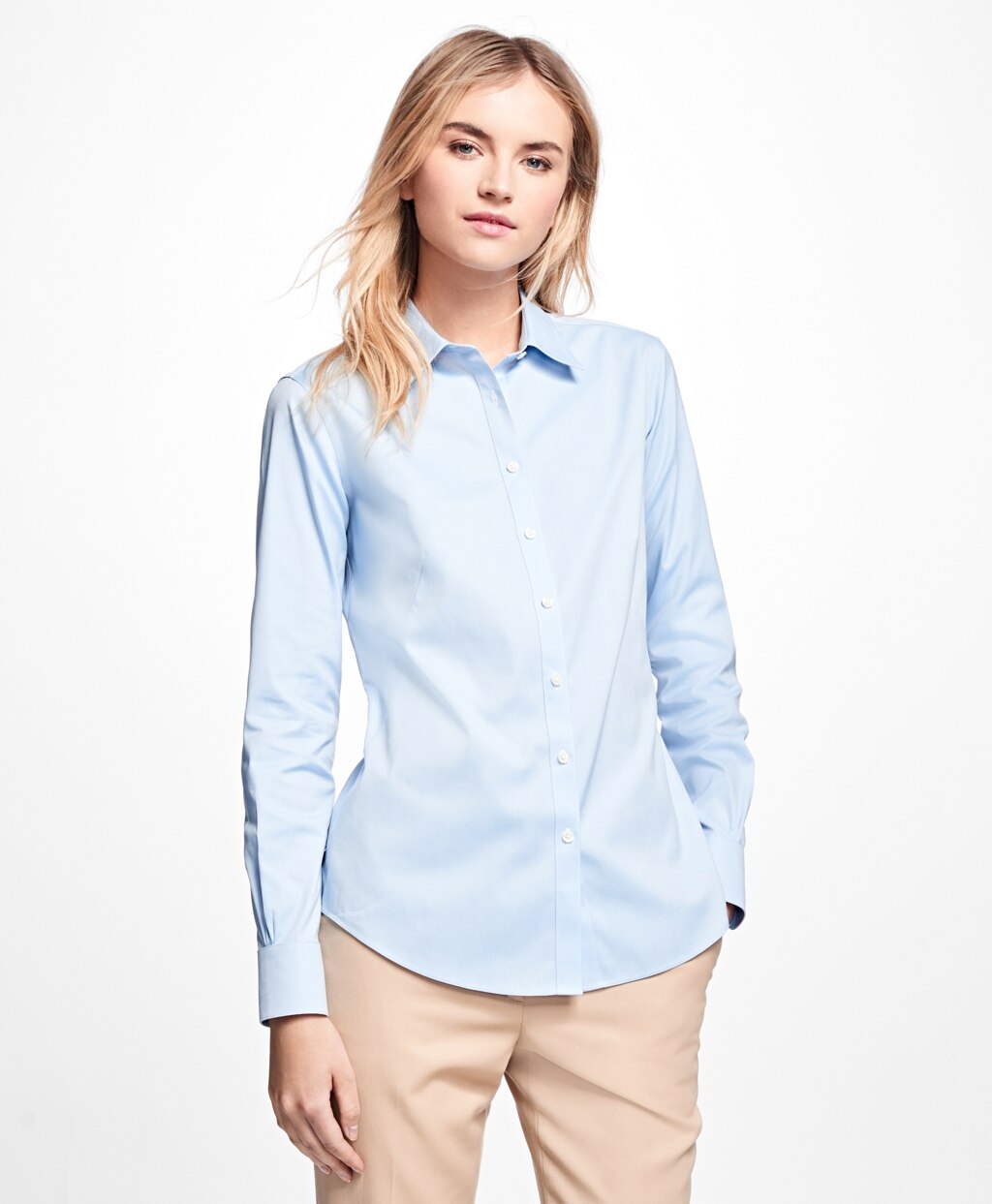 Brooks Brothers Women Petite Non-Iron Fitted Dress Shirt