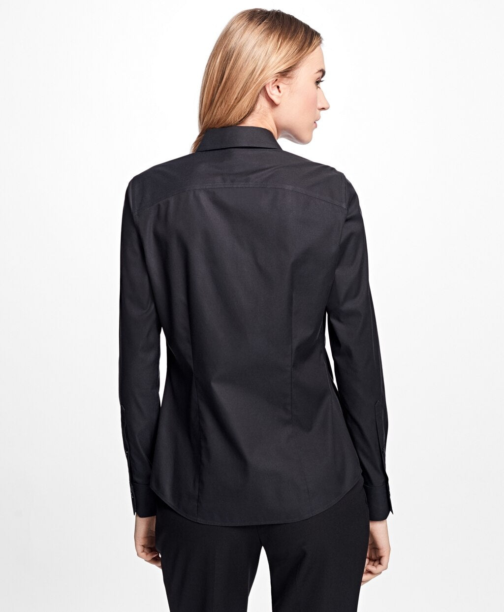 Brooks Brothers Women Petite Non-Iron Tailored-Fit Dress Shirt