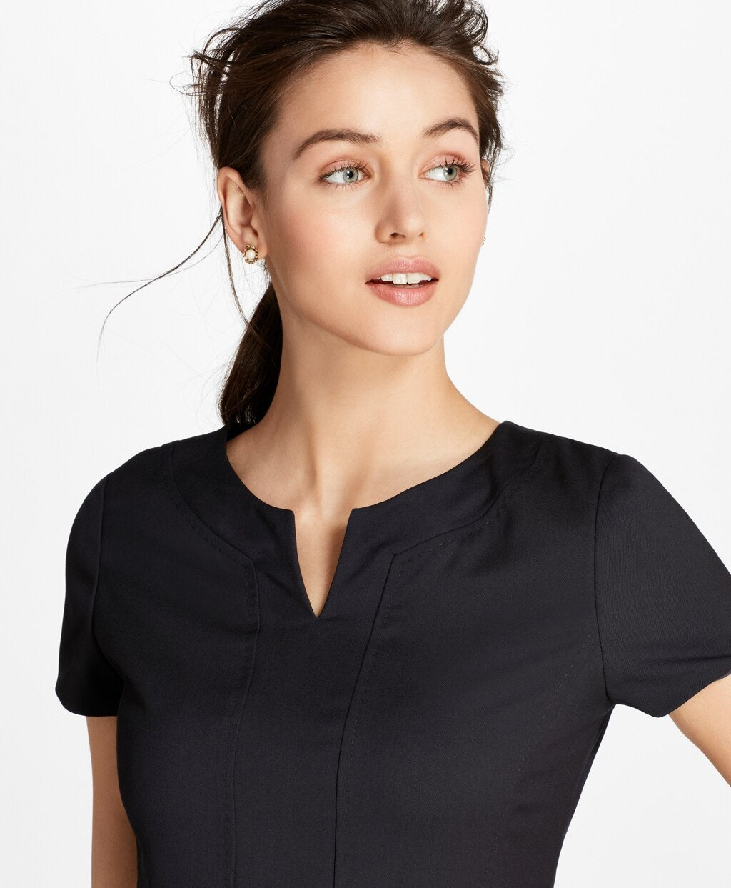 Brooks Brothers Women Petite Wool Sheath Dress