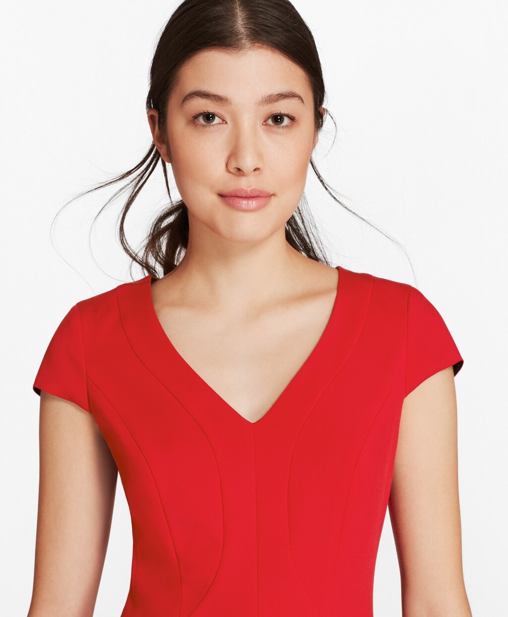 Brooks Brothers Women Petite Stretch-Wool Twill Sheath Dress
