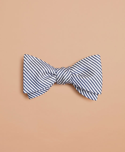Brooks Brothers Men Alternating Stripe Bow Tie
