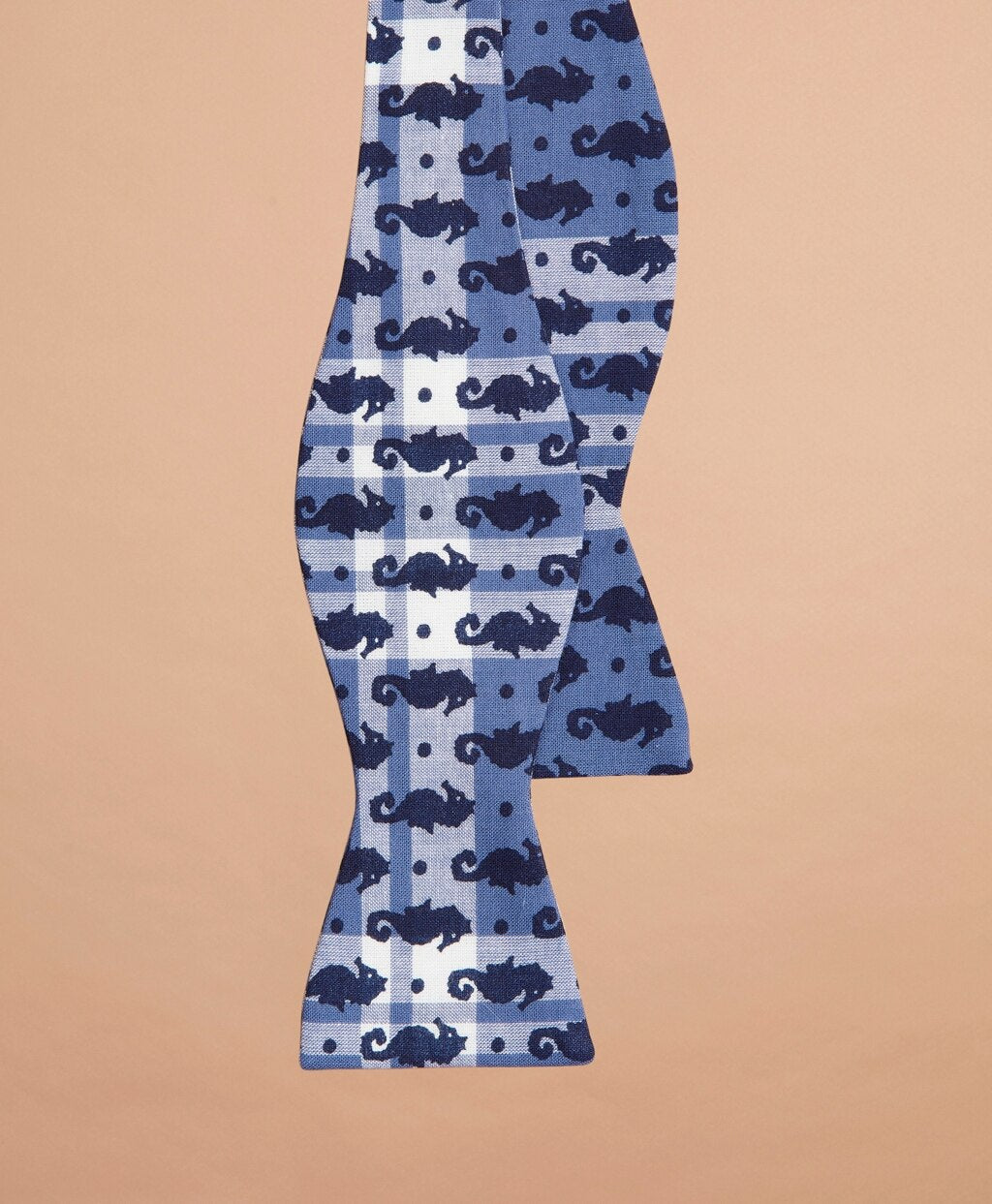 Brooks Brothers Men Seahorse-Print Madras Bow Tie