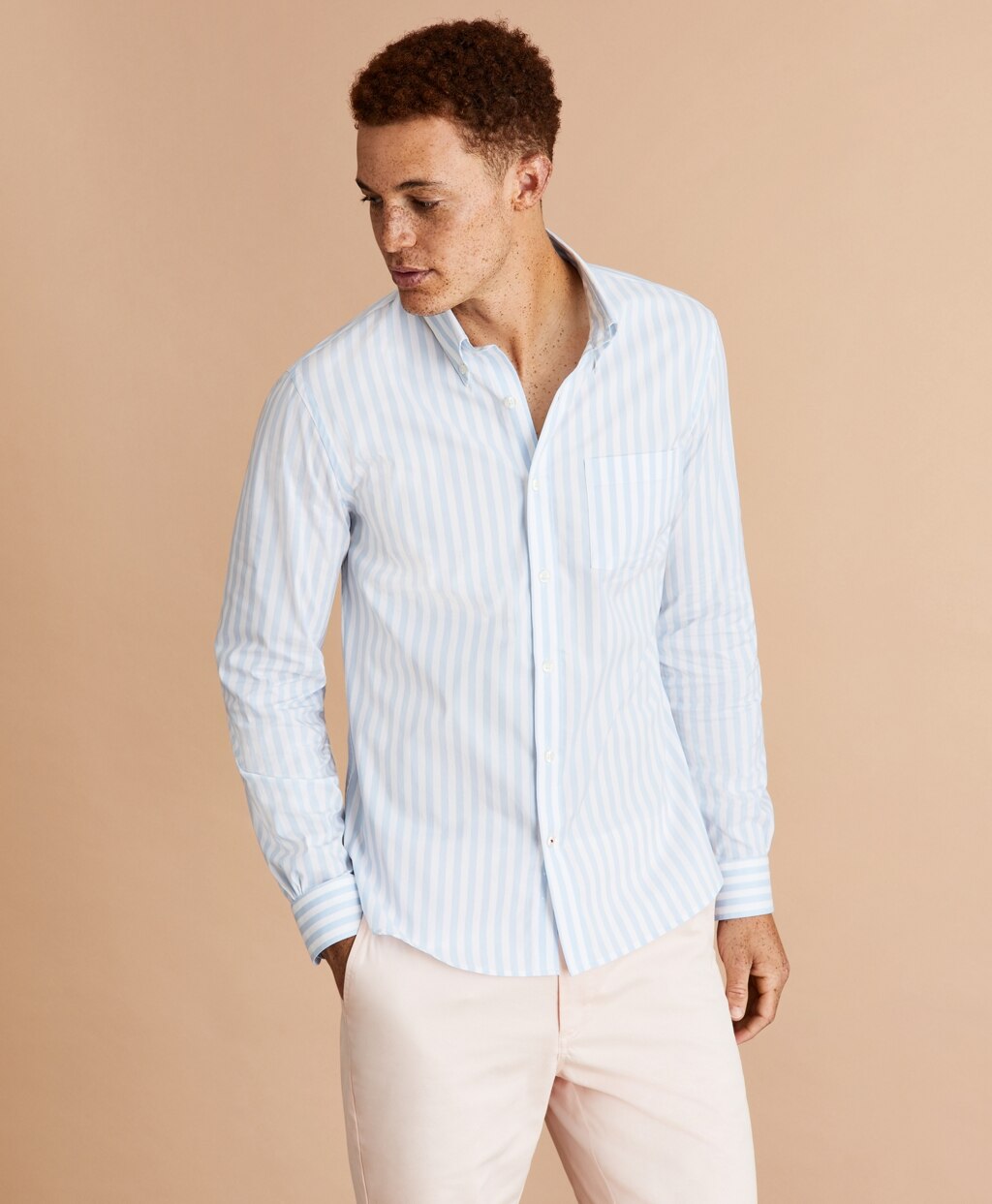Brooks Brothers Men Performance Series Striped Poplin Shirt