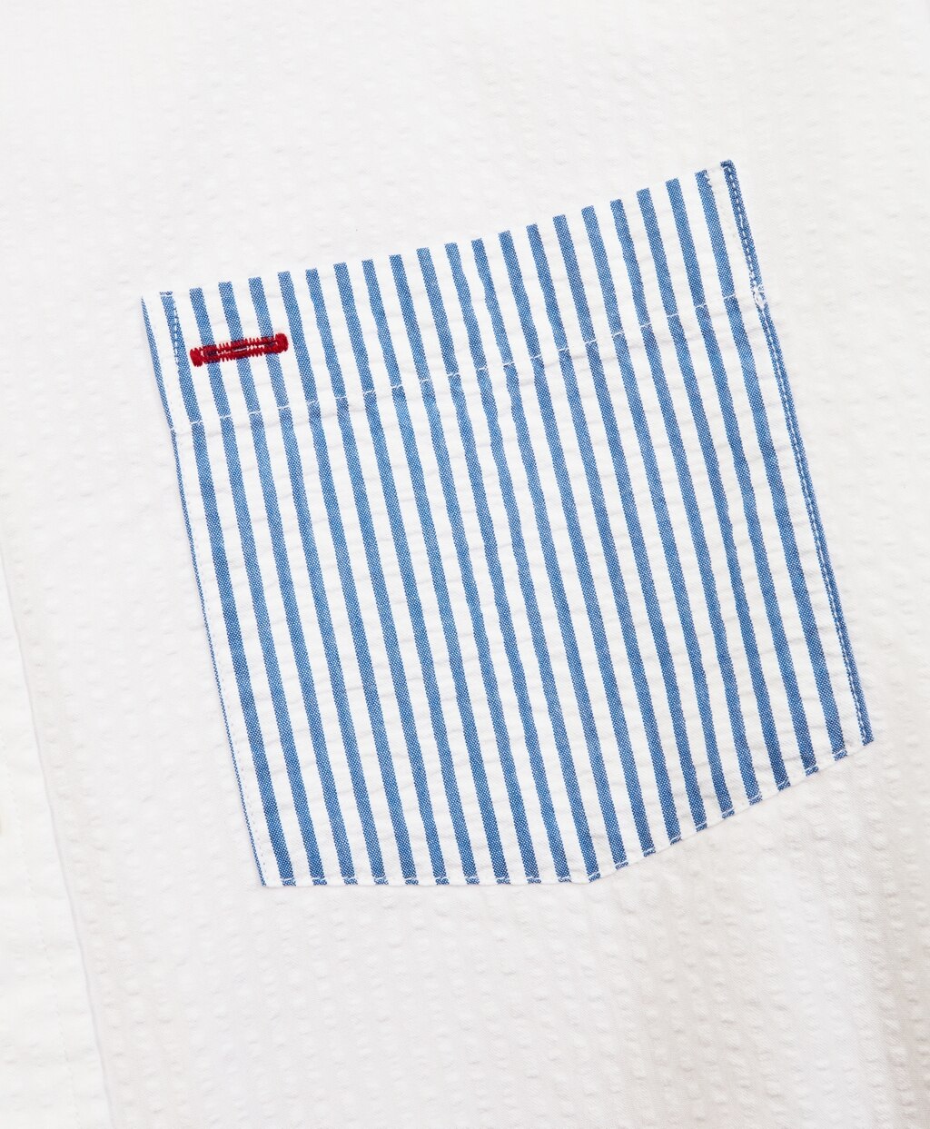 Brooks Brothers Men Seersucker Striped-Pocket Shirt