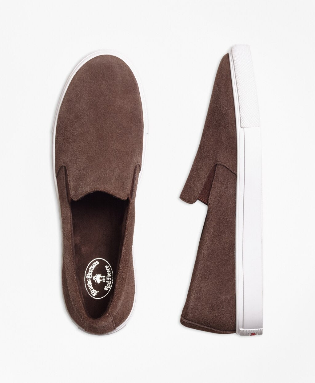 Brooks Brothers Men Suede Slip-On Sneakers