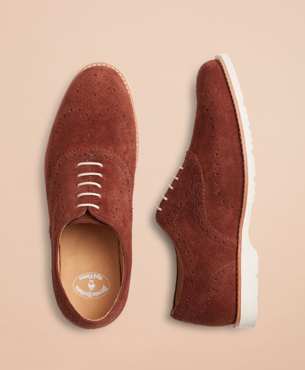 Brooks Brothers Men Nubuck Wingtips