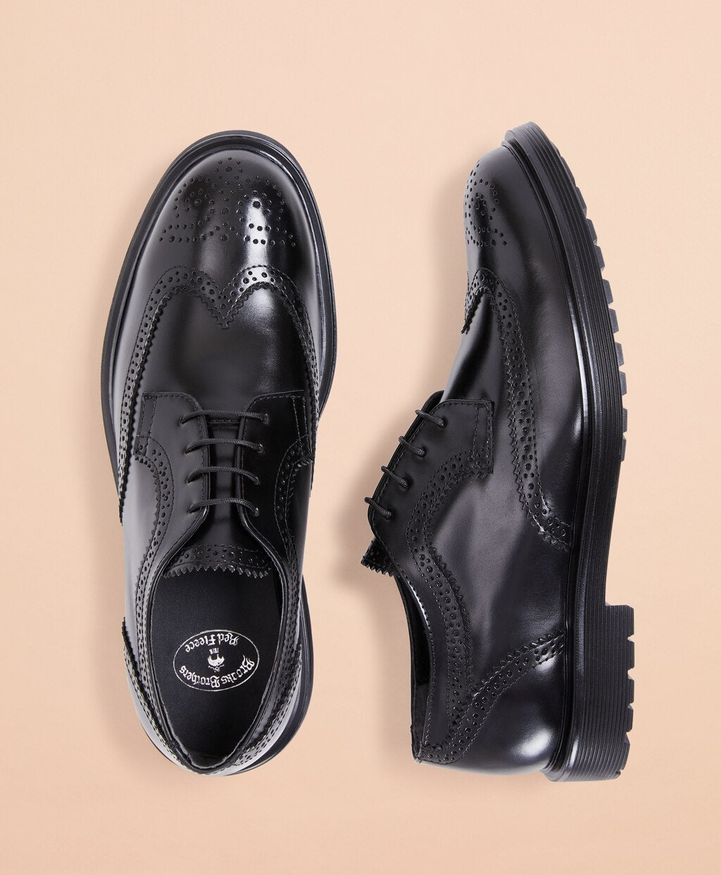 Brooks Brothers Men Leather Brogue Dress Shoes