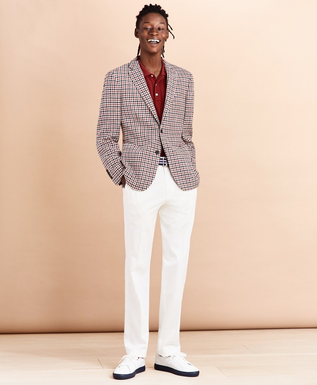 Brooks Brothers Men Cotton-Blend Stretch Trousers
