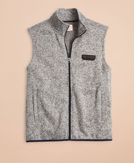 Brooks Brothers Men Zip-Up Fleece Sweater Vest