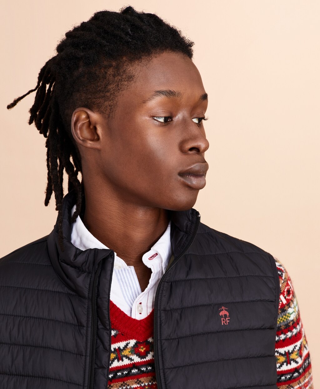 Brooks Brothers Men Water-Resistant Puffer Vest