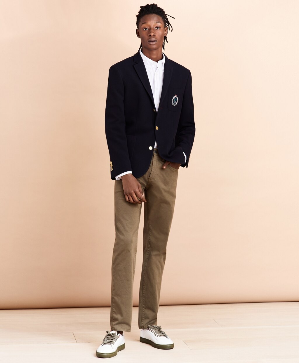 Brooks Brothers Men Three-Button Twill Sport Coat