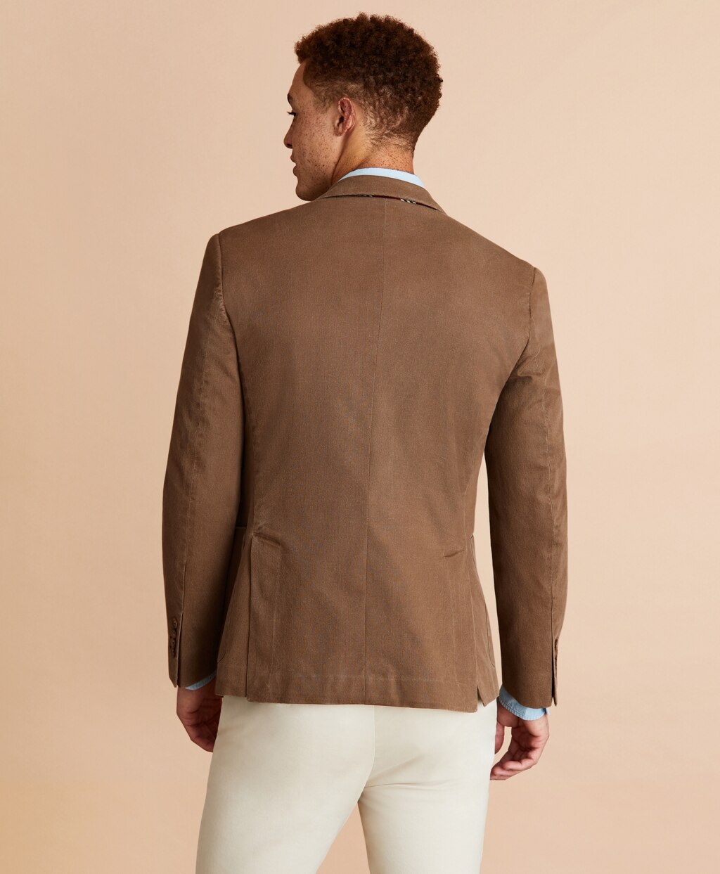 Brooks Brothers Men Stretch Cotton Three-Button Sport Coat