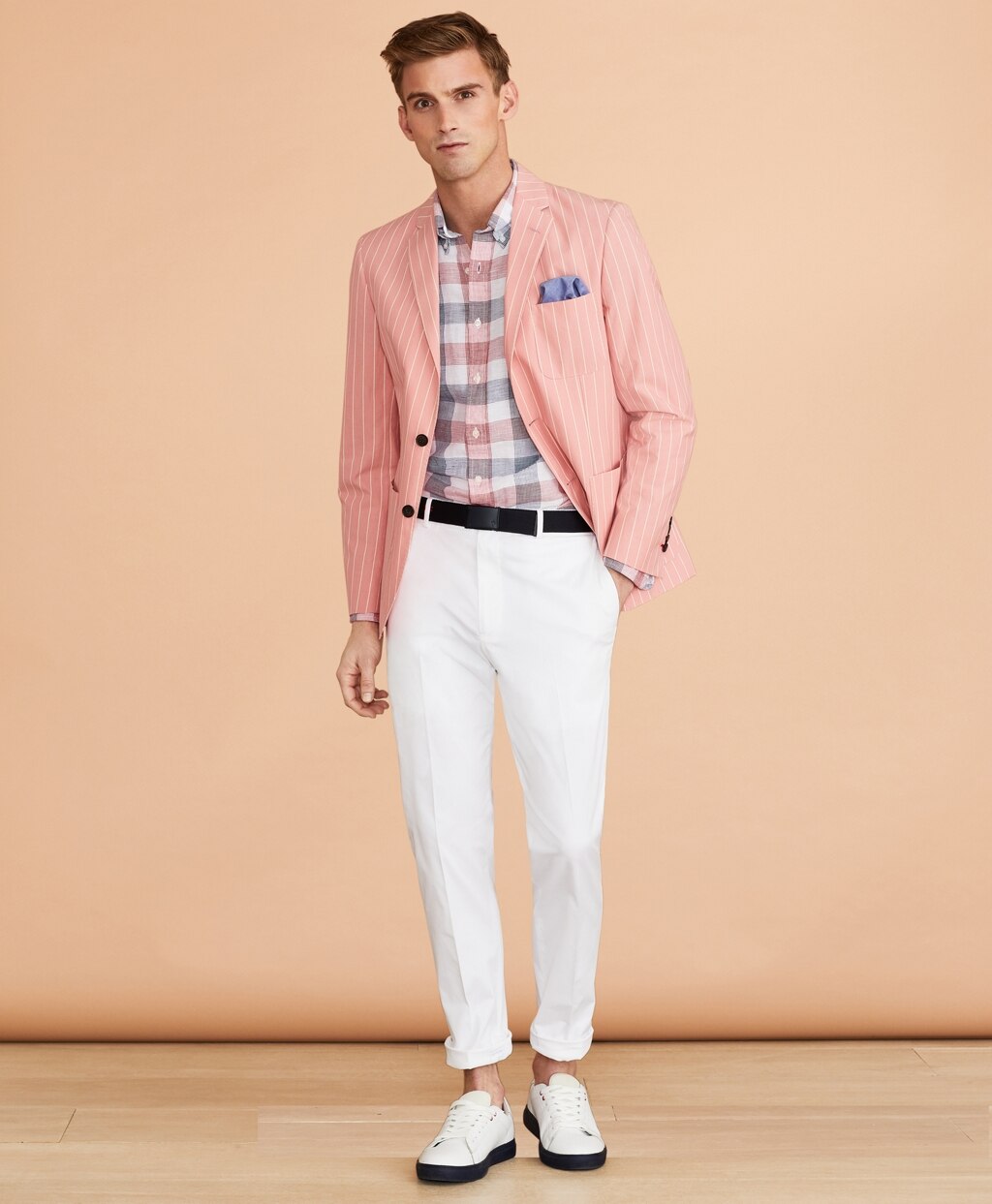 Brooks Brothers Men Striped Cotton Sport Coat