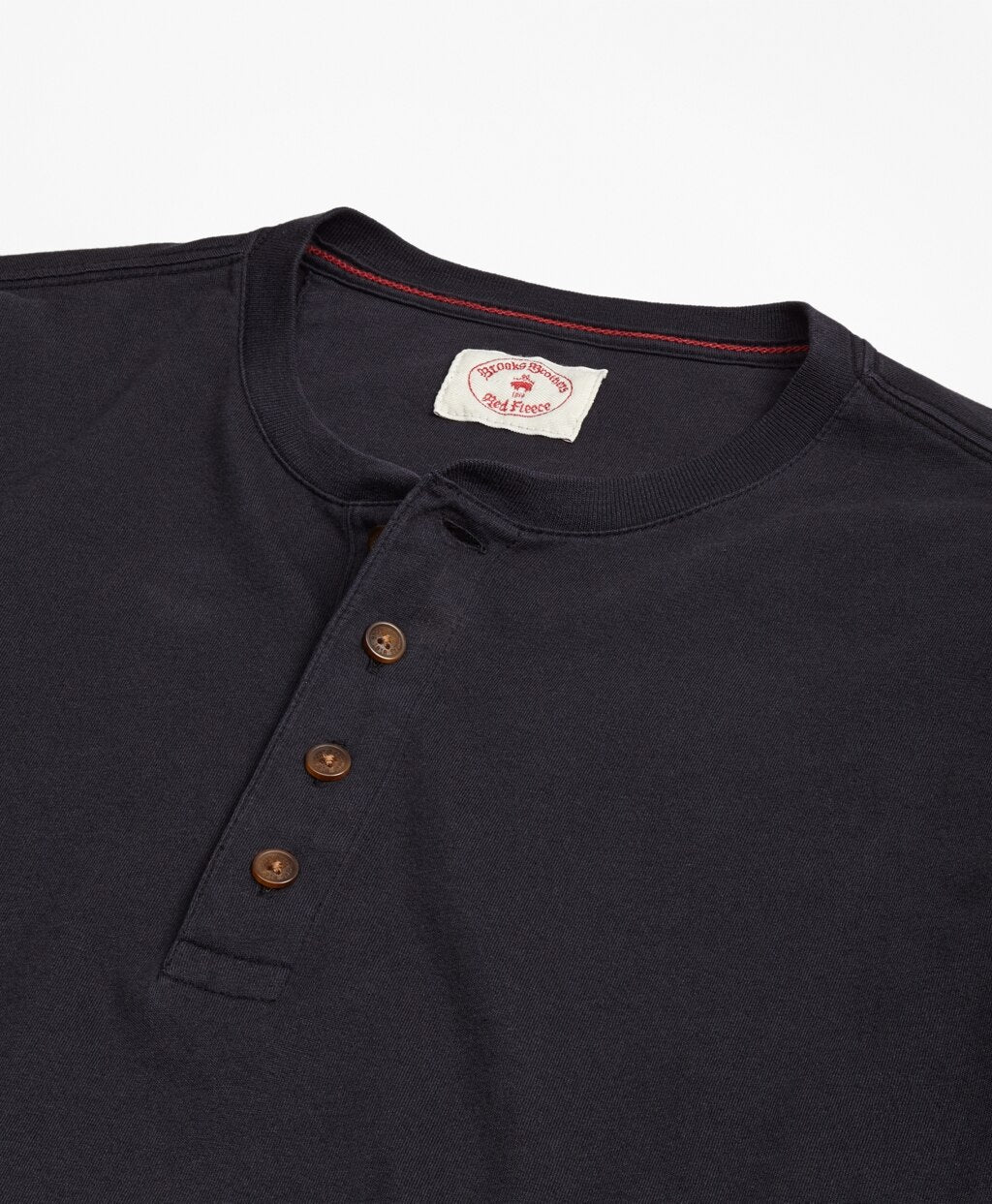 Brooks Brothers Men Garment-Dyed Henley